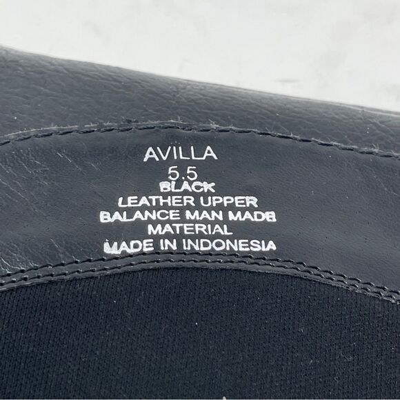 Steve Madden Avilla Black Riding Boots Leather Double Buckle Zipper Women's 5.5 - Picture 10 of 12